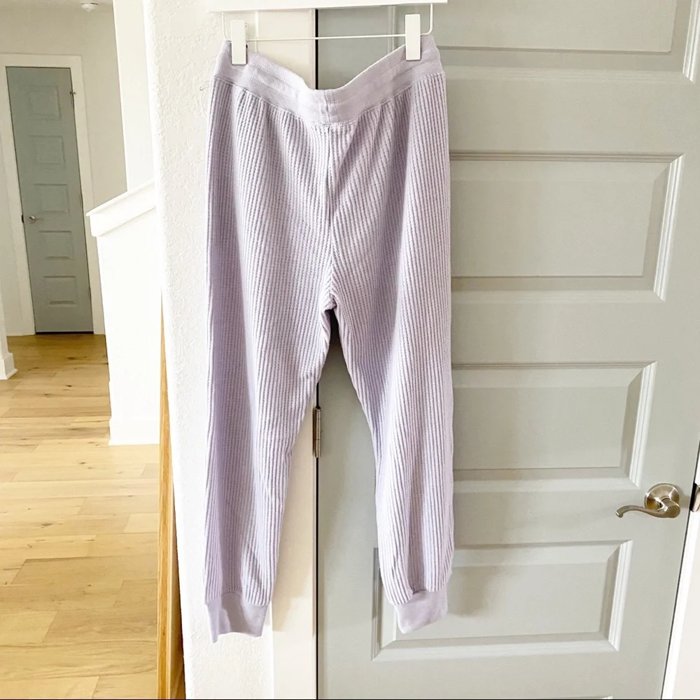 NWT Splendid Firestone Ribbed Waffle Knit Drawstring Joggers Sweatpants - Picture 4 of 6